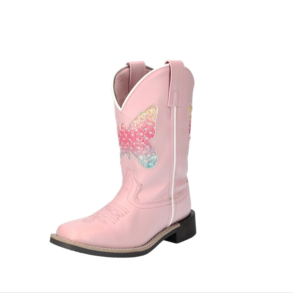 Little girls pink Smoky Mountain boots size 9